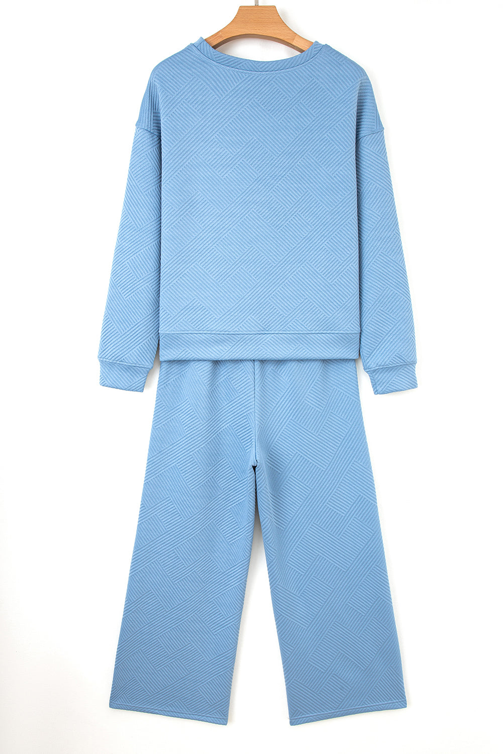 Floral Patchwork Pullover and Sweatpants Lounge Set