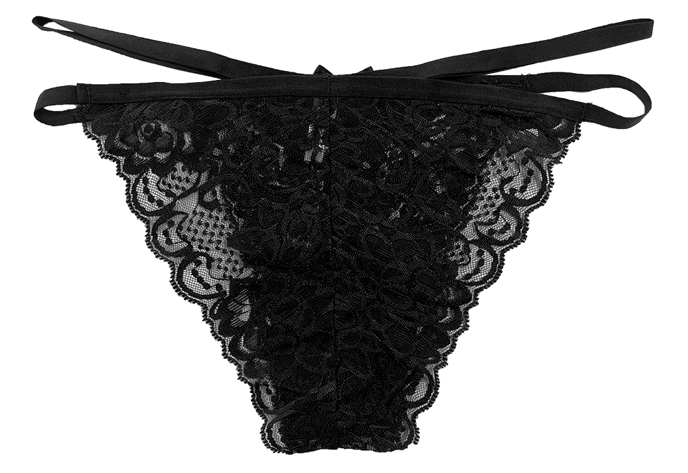 Lace Cheeky with Elastic Straps, XS-2X