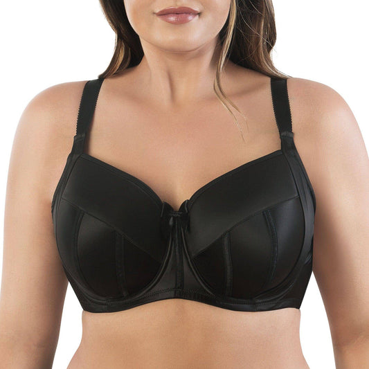 Charlotte Underwire Full Bust Padded Bra - Black