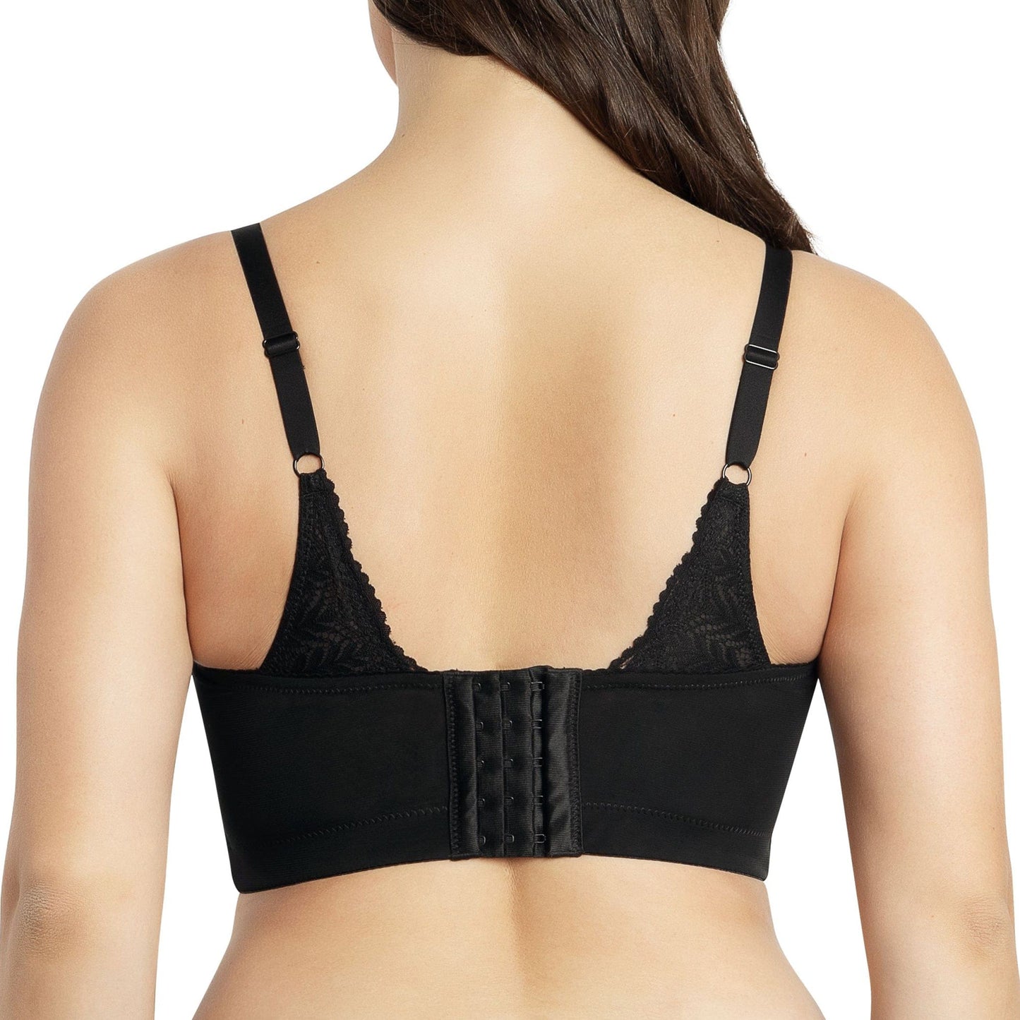 PARFAIT Mia Lace P5951 Women's Full Busted Lightly Padded Wire Free Bra - Black
