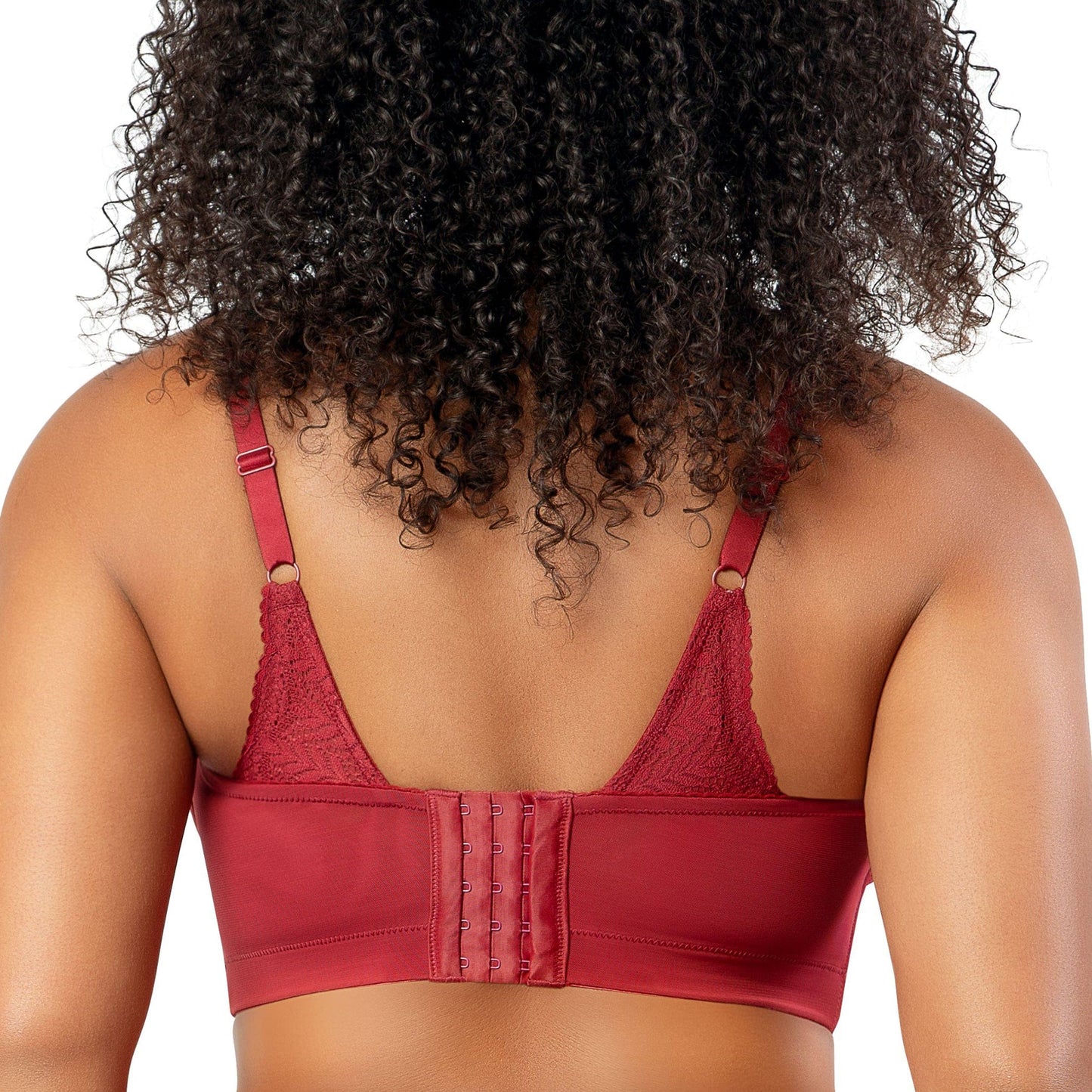 PARFAIT Mia Lace P5951 Women's Full Busted Lightly Padded Wire Free Bra - Rio Red