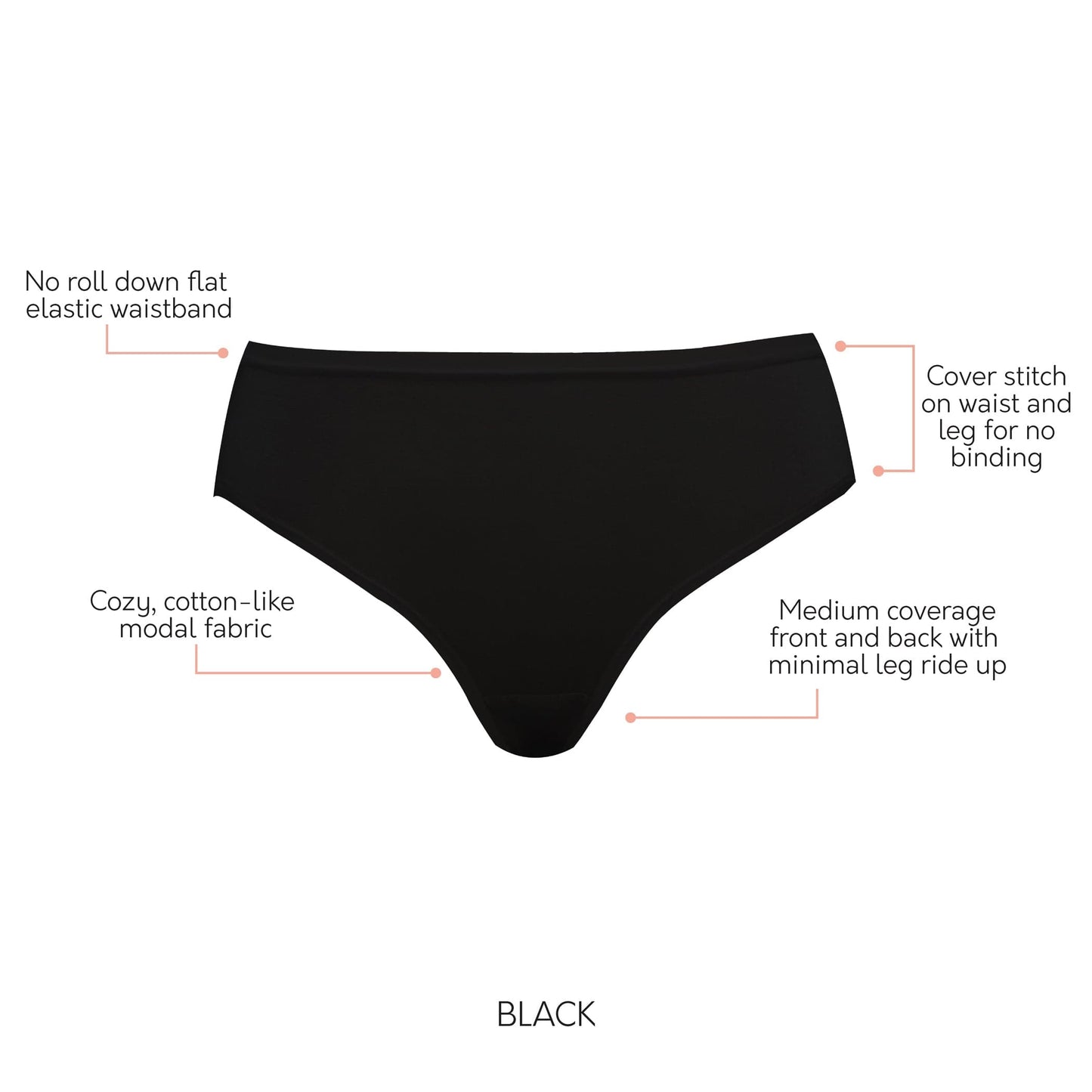 Cozy Full Covergae Hipster - Black