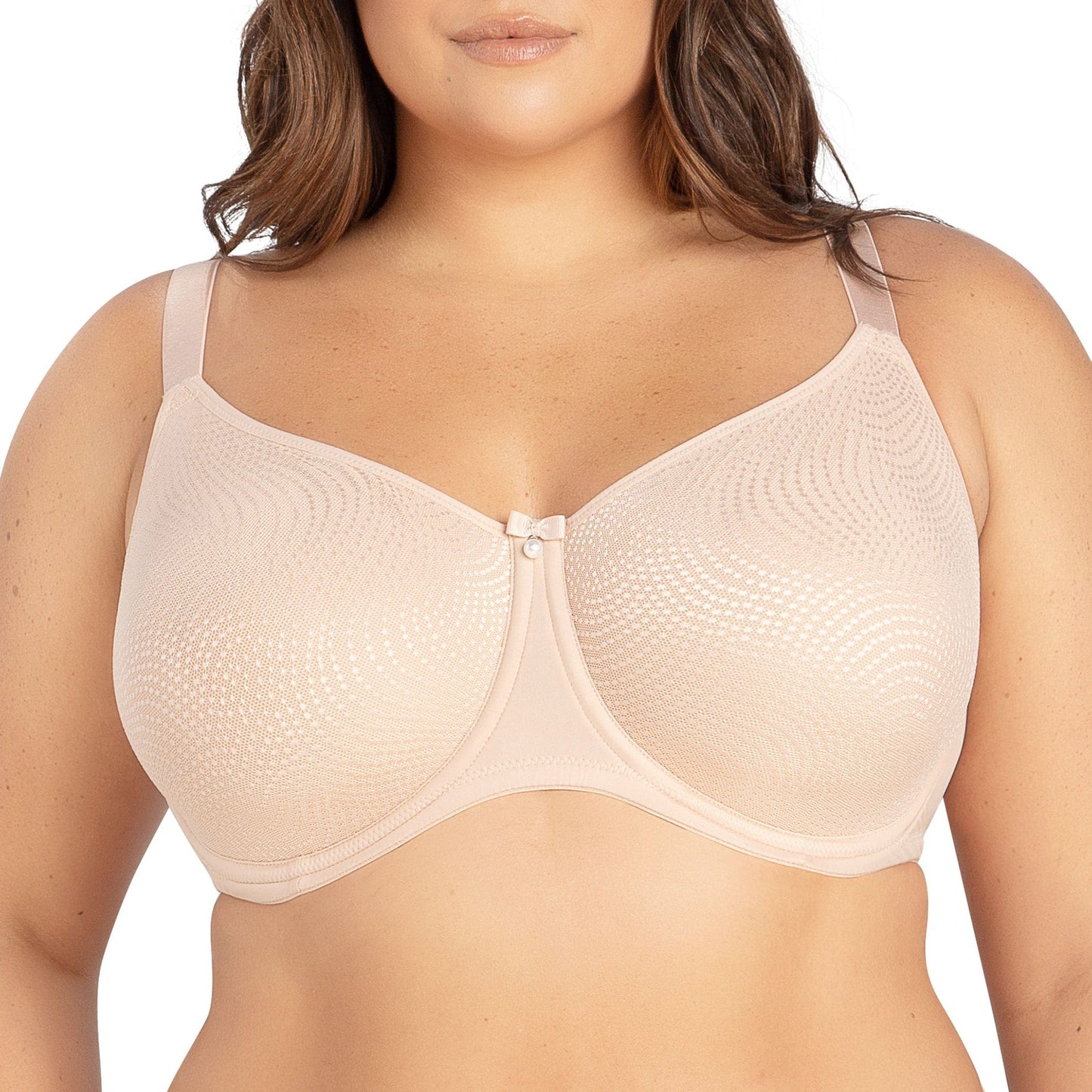 PARFAIT Pearl P60921 Women's Non-padded Seamless Minimizer Full Busted Bra - Cameo Rose