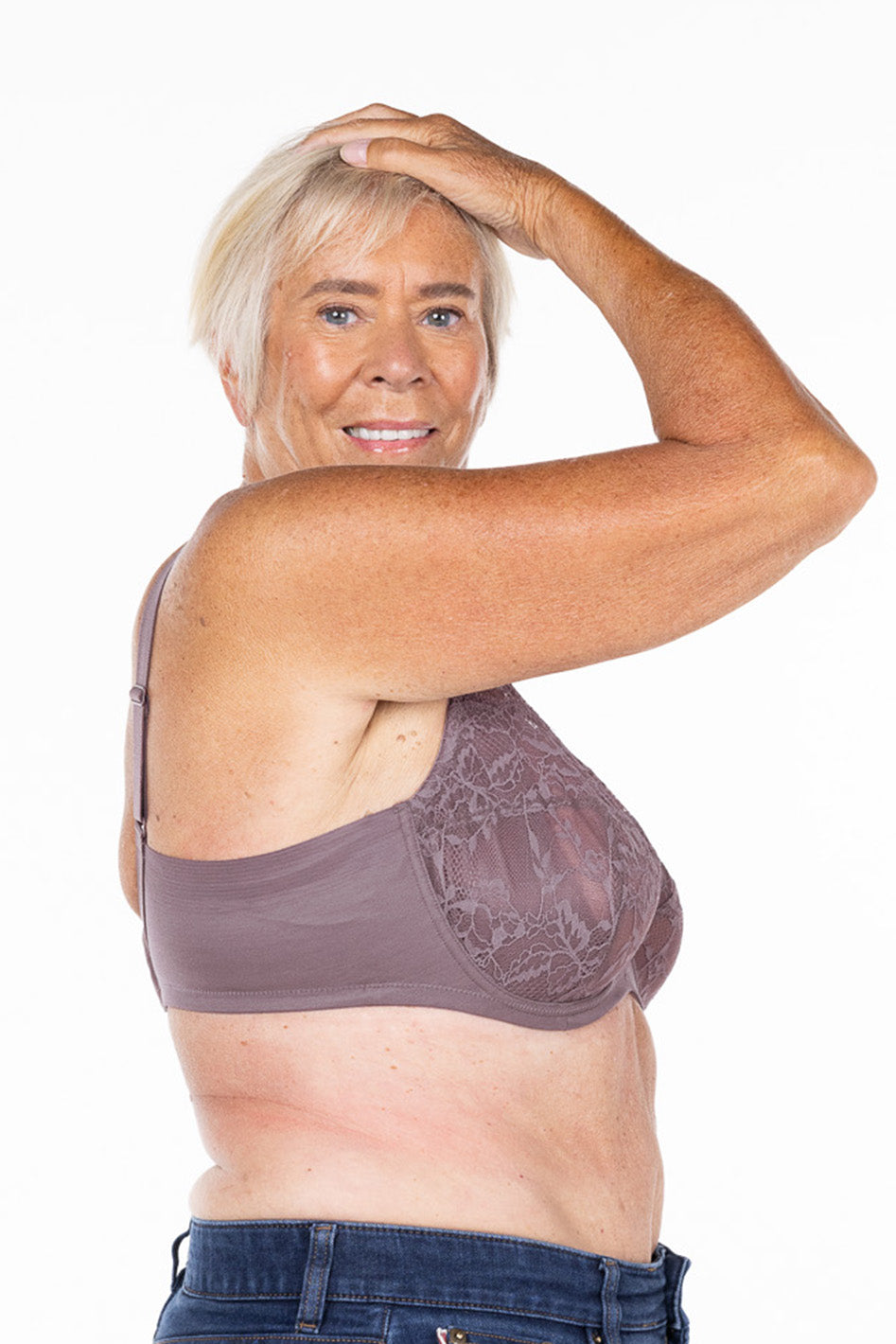 Kali FlexWire Unpadded Lace Plunge Bra - C-G Cup