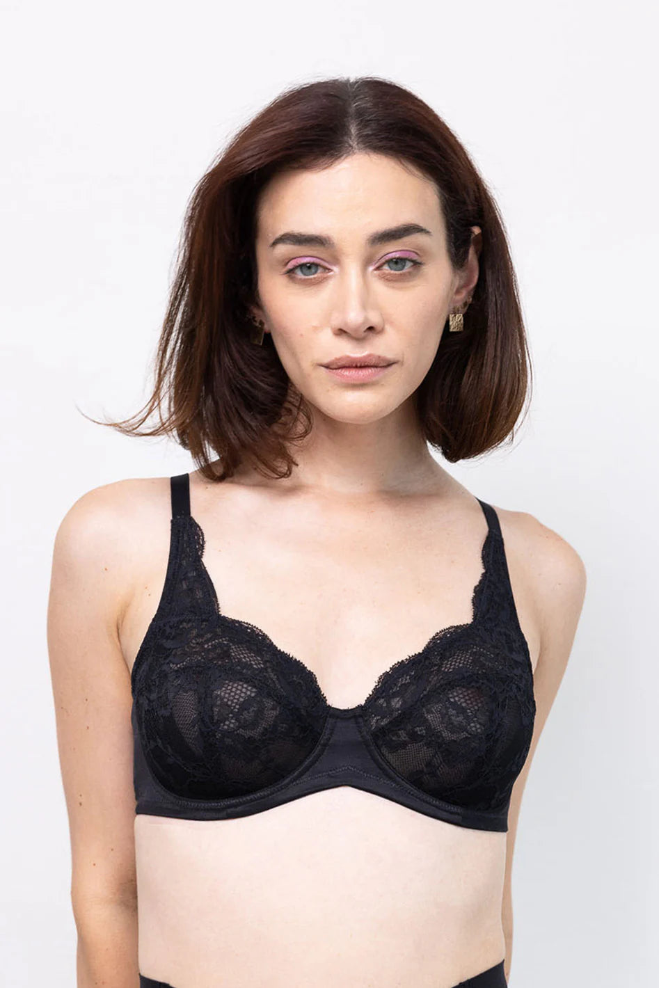 Kali FlexWire Unpadded Lace Plunge Bra - C-G Cup