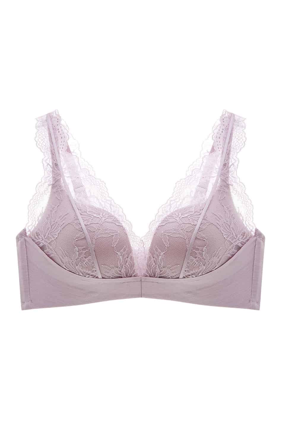 UpLift Wireless Plunge Lace Bra - C-D Cup