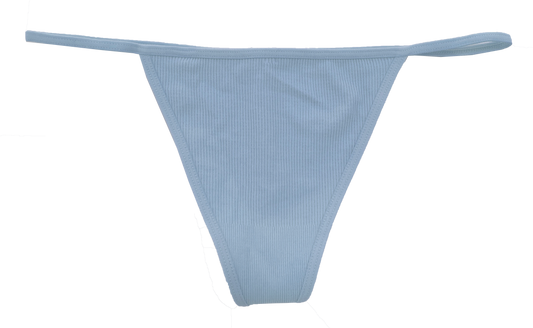 Seamless Rib Strappy Thong, XS-2X