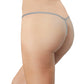 Seamless Rib Strappy Thong, XS-2X