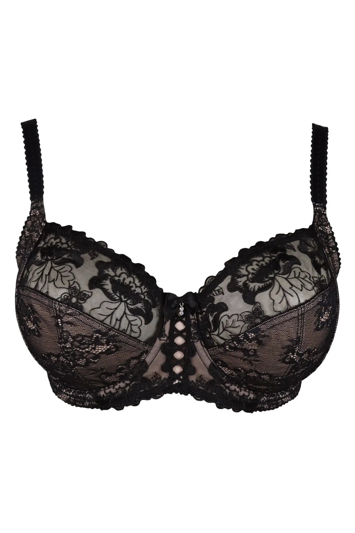 Sofia Lace Embroidered Side Support Bra, D-M Cup