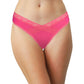 Modal Thong featuring Crossed Lace Trim