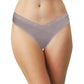Modal Thong featuring Crossed Lace Trim