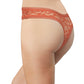 High Leg Daisy Lace Thong with Picot Trim