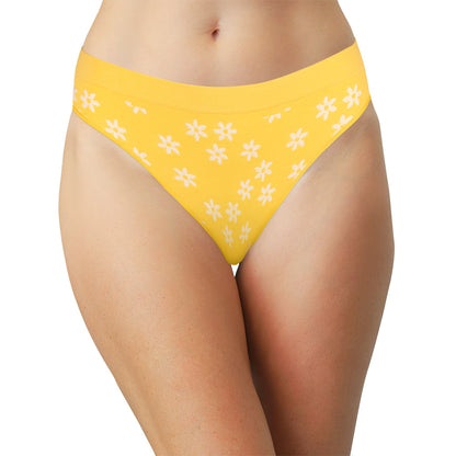 Seamless Daisy Tag Free Thong