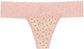 Ditsy Floral Laser Cut Thong with Lace Waistband