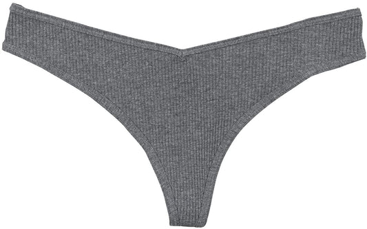 Cotton Rib Thong