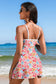 Floral Ricrac Trim Spaghetti Strap Swim Dress