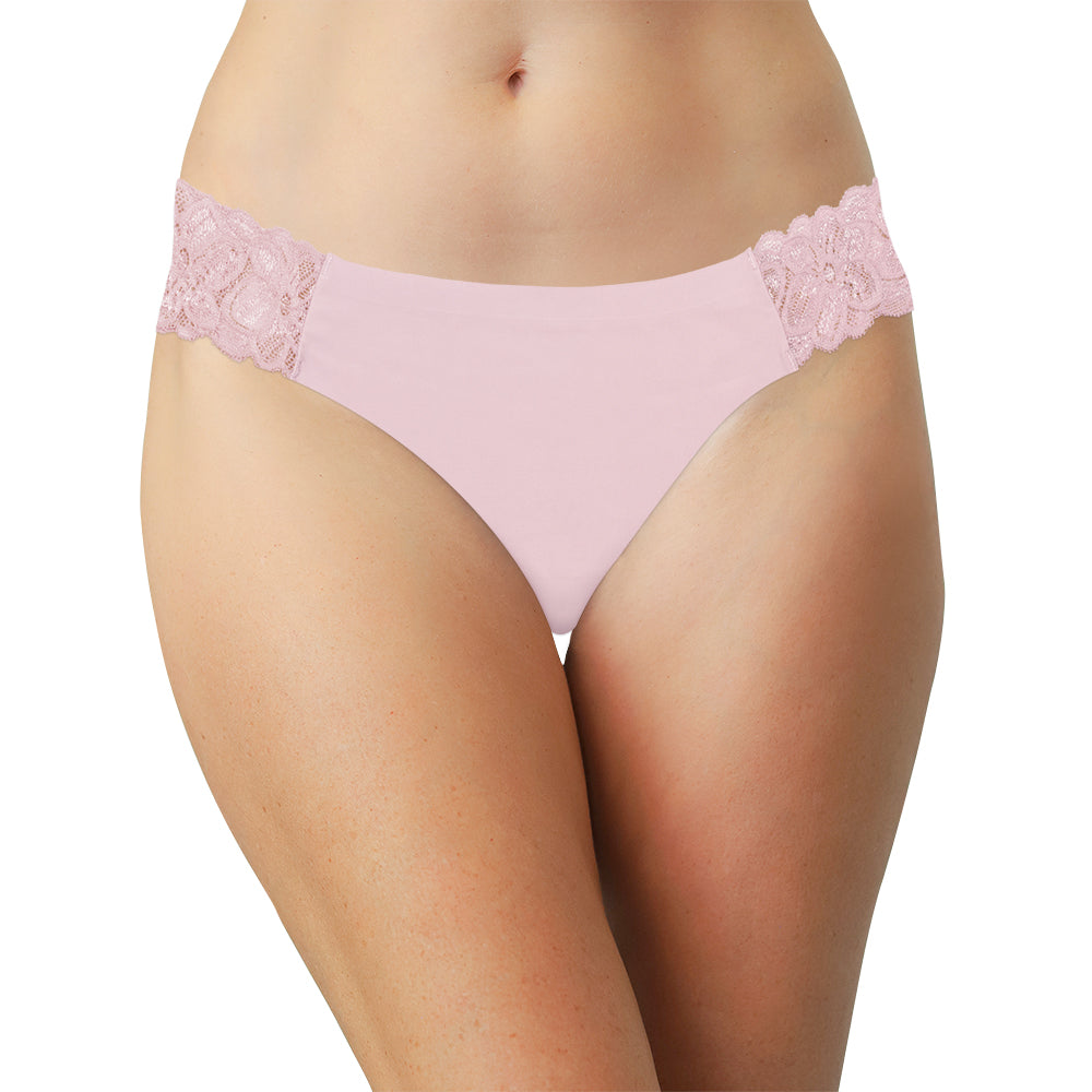 Laser Cut Bikini with Lace Sides