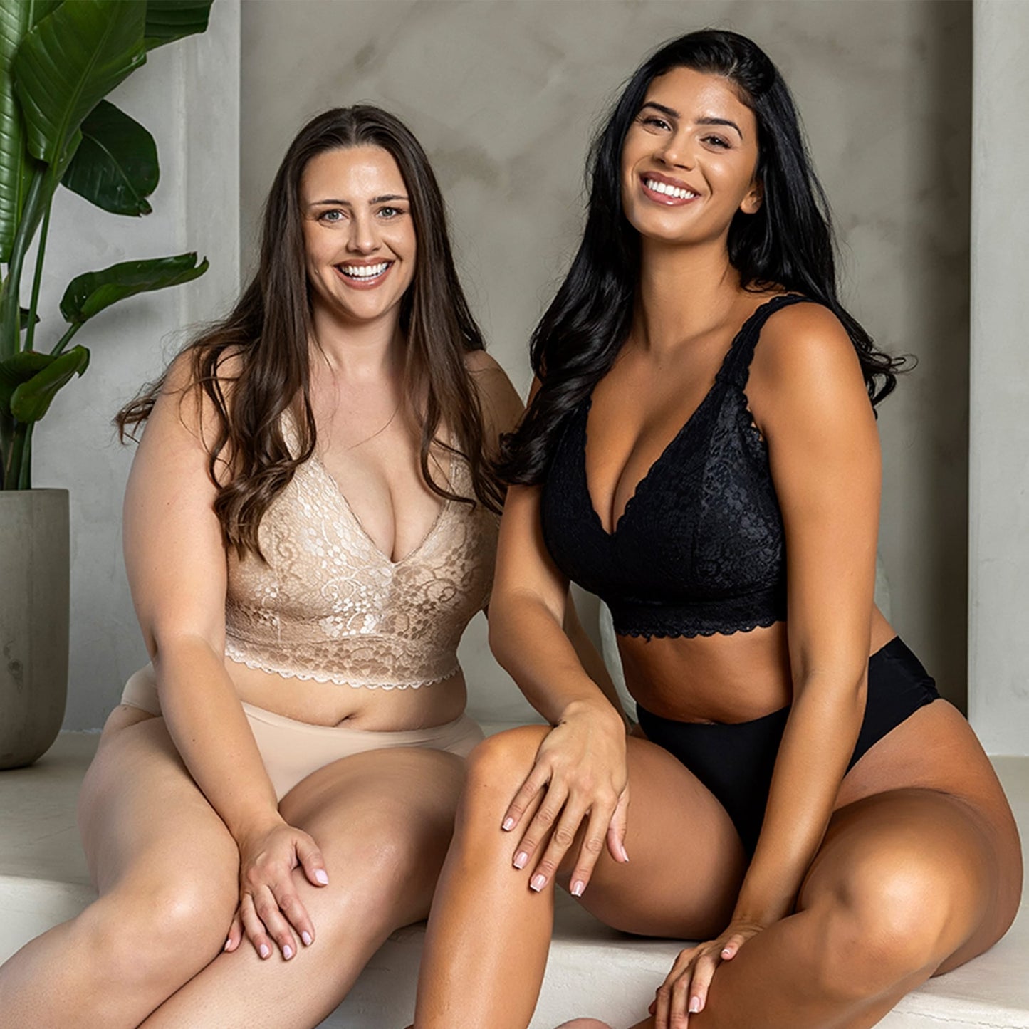 Adriana Wire-Free Full Bust Supportive Bralette - Bare