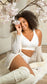 Adriana Wire-Free Full Bust Supportive Bralette - Pearl white
