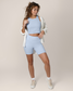 Sublime® Bamboo Maternity & Postpartum Bike Short | French Blue