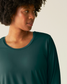 Bamboo Maternity & Nursing Long Sleeve T-shirt | Evergreen