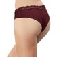 Laser Cut Rib Cheeky with Lace Waist, XS-2X