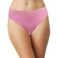 Laser Cut Rib Cheeky with Lace Waist, XS-2X