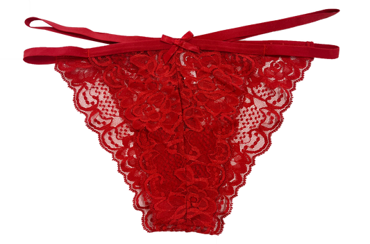 Lace Cheeky with Elastic Straps, XS-2X
