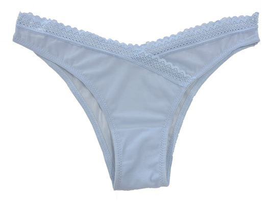 V-Front Mesh Cheeky with Lace, XS-2X