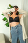 Casey Plunge Molded T-Shirt Bra - Black