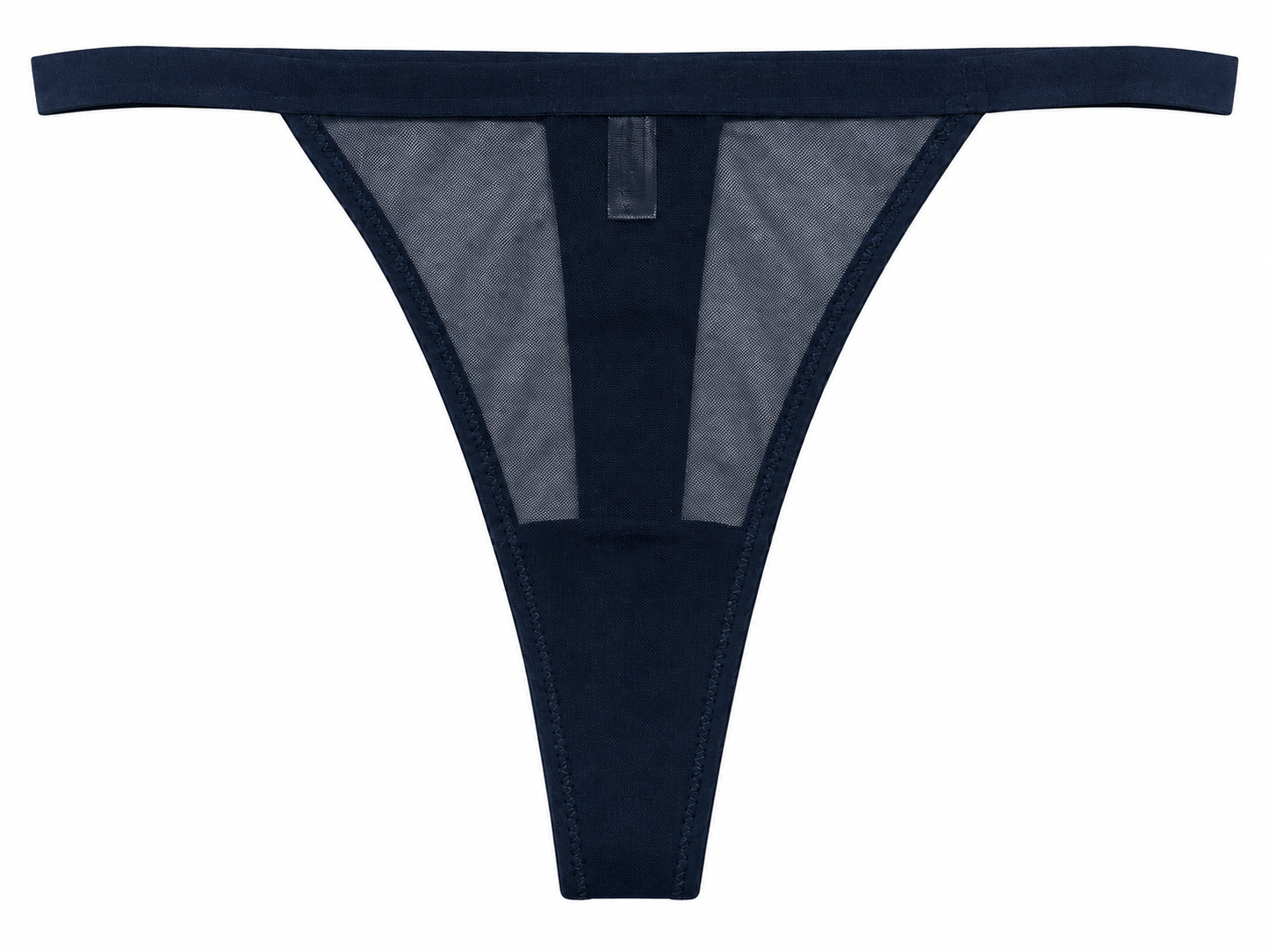 Mesh Thong with Elastic Waist, XS-2X