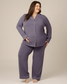 Clea Bamboo Long Sleeve Pajama Set | Granite
