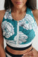 Crop Zip Up Breastfeeding Swimsuit Top