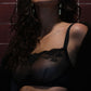 Kim High Neck Sheer Lace Underwire Bra