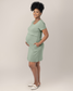 Eleanora Bamboo Maternity & Nursing Dress | Aqua Mist