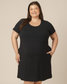 Eleanora Bamboo Maternity & Nursing Dress | Black