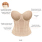 Elise Full Bust Padded Strapless Bustier - Bare