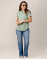 Everyday Asymmetrical Nursing T-shirt | Aqua Mist