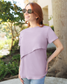 Everyday Asymmetrical Nursing T-shirt | Lavender Mist