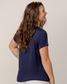 Everyday Asymmetrical Nursing T-shirt | Navy