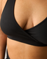 French Terry Racerback Nursing & Sleep Bra | Black