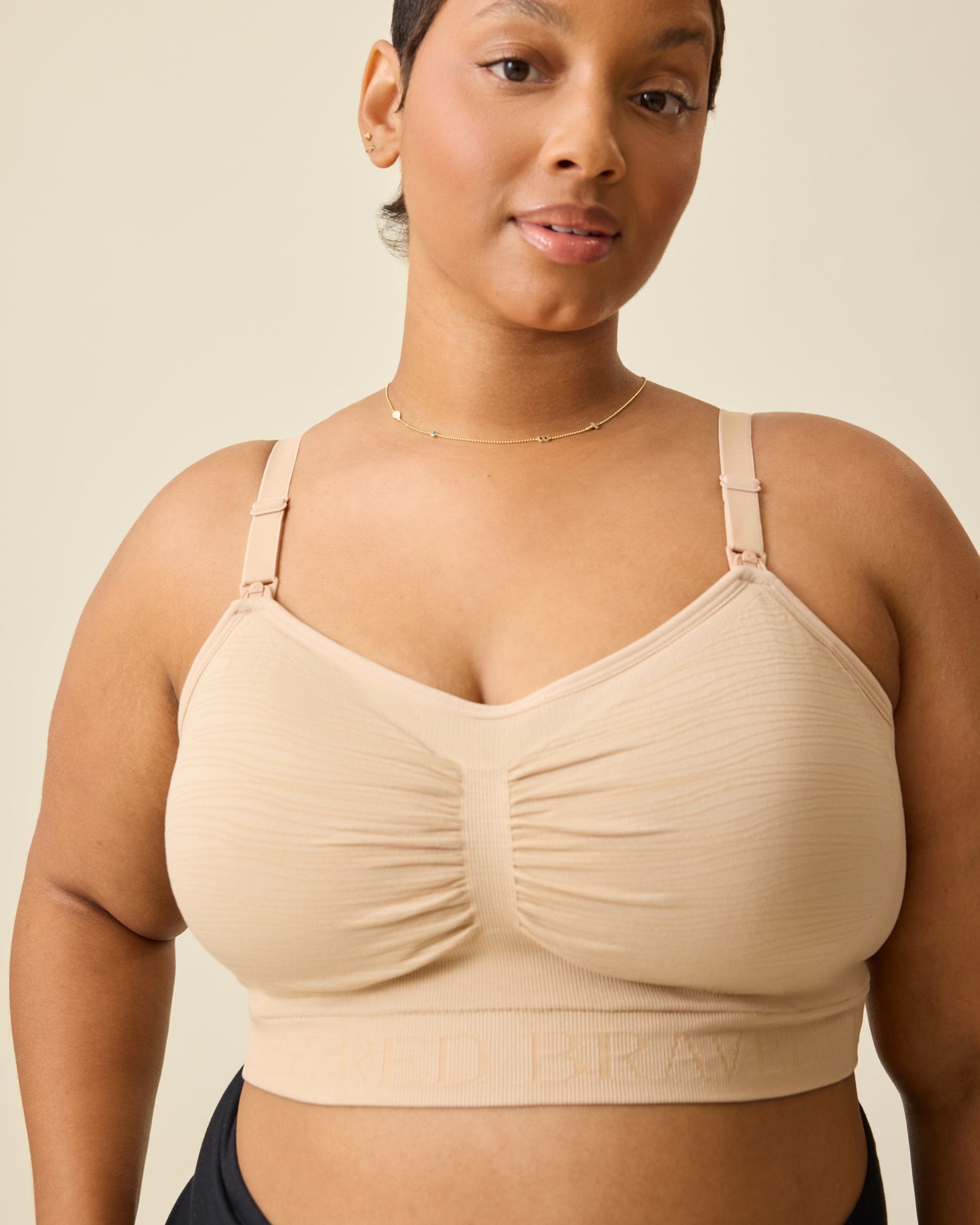 Sublime® Hands-Free Pumping & Nursing Bra | Beige