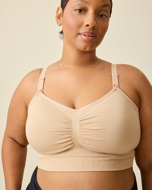 Sublime® Hands-Free Pumping & Nursing Bra | Beige
