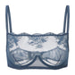 Kim High Neck Sheer Lace Underwire Bra