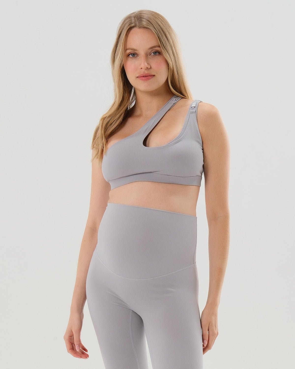 AXK CORE Cross Body Nursing Bra - Light Gray