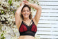 Mia Wire-Free Full Bust Padded Bralette - Black