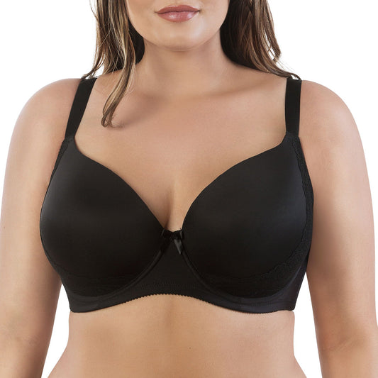 Casey Plunge Molded T-Shirt Bra - Black