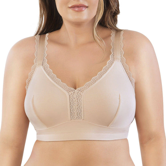 Dalis Wire-Free Full Bust Bralette - Bare