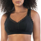Dalis Wire-Free Full Bust Bralette - Black