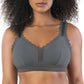 PARFAIT Dalis P5641 Women's Full Busted and Curvy Wire Free Bralette  - Charcoal